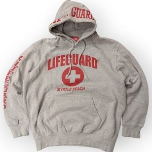 Officially Licensed Gray Lifeguard Hoodie Myrtle Beach Size M